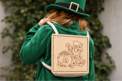 St. Patrick’s day basket base with leprechaun engraving file Product Image 3