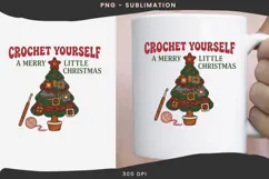 Christmas crochet png design for T-shirts Product Image 3