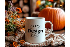 Thanksgiving 11oz white blank Coffee Mug Mockup Product Image 1