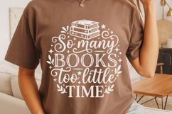 So Many Books Too Little Time Svg, Book Lover Svg. Product Image 4