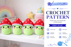 Mushroom Frog Amigurumi Pattern PDF Product Image 2