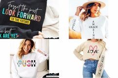 Boho Quote Sleeve SVG Bundle, Sarcastic SVG Bundle Product Image 3