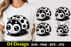 Cute Little Ladybug SVG PNG Product Image 1