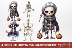 Funny Halloween Sublimation Clipart Product Image 1