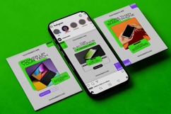 Electronic Sale Instagram Carousel &amp; Canva Template Product Image 3