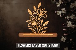 Flowers Laser Cut Stand, Mothers Day Gift Product Image 1