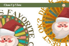 Christmas Santa Typography Badge Sublimation Set Product Image 3