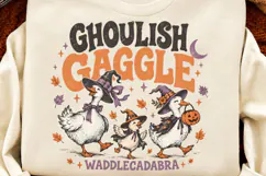 Witchy Waddler Goose Halloween PNG, Spooky Goose Witch Autum Product Image 3