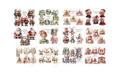 Christmas Mega Clipart Bundle, Xmas Clipart, Huge Bundle Product Image 3