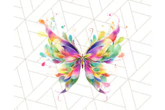 Colorful Butterfly Clipart PNG Clipart, Rainbow Butterfly Product Image 3