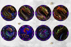 Magic Dragon | 8 Car coaster &amp; key chain sublimation designs Product Image 3