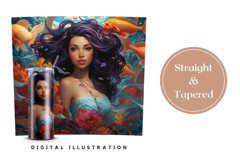 Mermaid Tumbler Sublimation 20 oz, Mermaid Wrap Design PNG Product Image 3