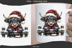 Christmas peeking character png design for T-shirts Product Image 3