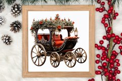 Black Red Christmas Clipart, Black Red Christmas Clip Product Image 3