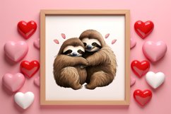 Valentines Day Animal Couple Sublimation, Christmas Clipart Product Image 3