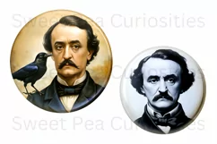 Edgar Allan Poe, Ephemera, PNG, Flower, Clipart Product Image 3