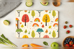 Autumn Rainbow Cutting Boards sublimation Design Product Image 3