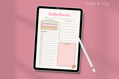 Minimal Daily Planner Clean &amp; Modern Canva Template Product Image 3