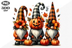 Halloween Gnomes Sublimation - Clipart PNG Design Product Image 1