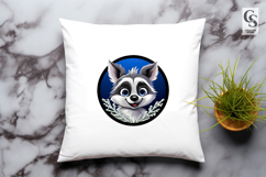 Cute Winter Husky Clipart Sublimation PNG Product Image 3