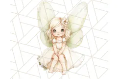 Pastel Fairies and Butterflies PNG, Spring Fantasy Clipart Product Image 3