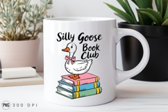 Goose On Books Silly Goose Book Club Sublimation Png Product Image 3