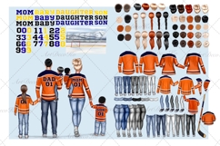 Hockey Family clipart: &quot;HOCKEY CLIPART&quot; Hockey jerseys Sport Product Image 2