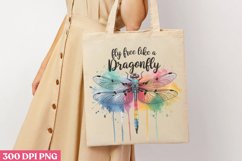 Fly free like a dragonfly PNG, Retro Dragonfly Sublimation P Product Image 3
