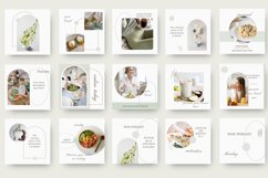 Food instagram templates for Canva. Nutrition templates. Product Image 2