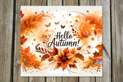 Hello Autumn, Fall | 4 Skinny Tumbler Sublimation designs P Product Image 3