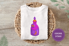 Hand Drawn Halloween Poison Bottle Illustration PNG Product Image 3