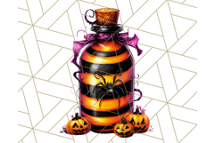 Bright Halloween Potion Bottle PNG Clipart, Holiday Elements Product Image 3