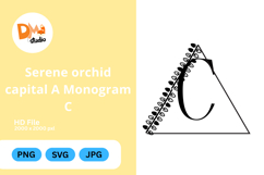 Serene Orchid Capital Monogram Product Image 1