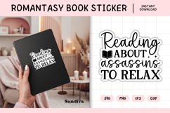 Printable Magic and Fantasy Book Lover Sticker | Assasins Product Image 1