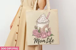 Mom Life PNG, Mom Coffee Sublimation PNG Product Image 1