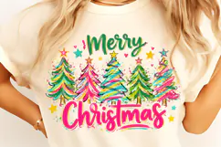 Merry Christmas PNG, Christmas Trees PNG, Christmas Shirt Product Image 2