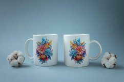 3d Flower Sublimation Mug, 3d mug wrap, 30 PNG Designs Product Image 3