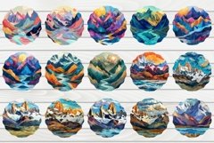 3D Mountains Wind Spinner, Nature Wind Spinner Bundle Product Image 3