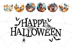 Watercolor Halloween Wind Spinner Bundle, Halloween Bundle Product Image 3