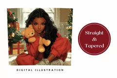 Girl Christmas Tumbler Wrap, Christmas Sublimation Tumbler Product Image 3