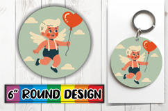 Cozy Keychain Designs for Gifts, Cupid Product Image 1