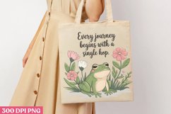 Every journey begins PNG, Funny Frog Sublimation PNG Product Image 3