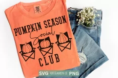 Pumpkin Season Social Club SVG | Fall SVG | Sublimation Product Image 2