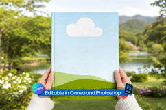 8.5x11 book hardcover mockup Product Image 2