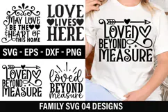 Family SVG Design - May love be the heart of this home Product Image 1