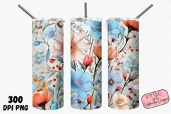 Whimsical Floral 20oz Tumbler PNG Sublimation Bundle Product Image 9