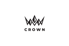 Abstract Crown Logo Design Vector Template Product Image 3