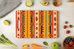 Ethnic Southwest Cutting Boards sublimation Design Product Image 3