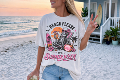 Funny Summerween PNG, Spooky Ghost Summer Sublimation Product Image 3