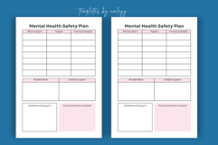 Mental Health Safety Plan Planner | Editable Canva Template Product Image 3